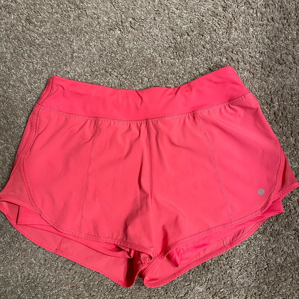 Hot Pink Shorts with underneath Shorts